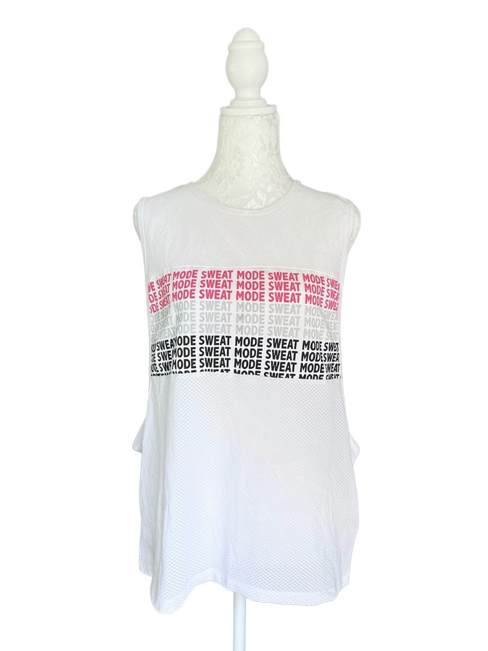 RedTag Active “Sweat Mode” Women’s Sleeveless Performance Tank Top White UK 16